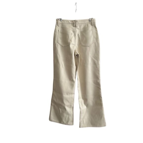 NWT GOOD AMERICAN Faux Leather PantsSz 6/29  Color Bone001 - Picture 2 of 10